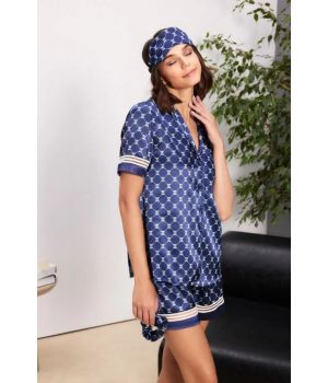 PİERRE CARDİN 1325-BATTAL SATEN PİJAMA TAKIMI