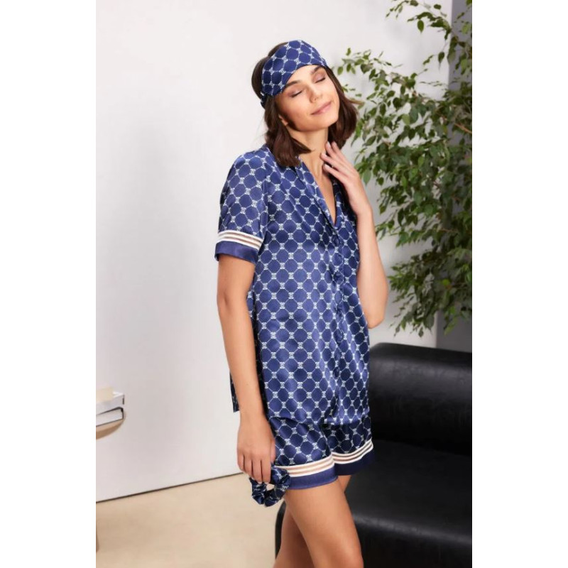 PİERRE CARDİN 1325-BATTAL SATEN PİJAMA TAKIMI