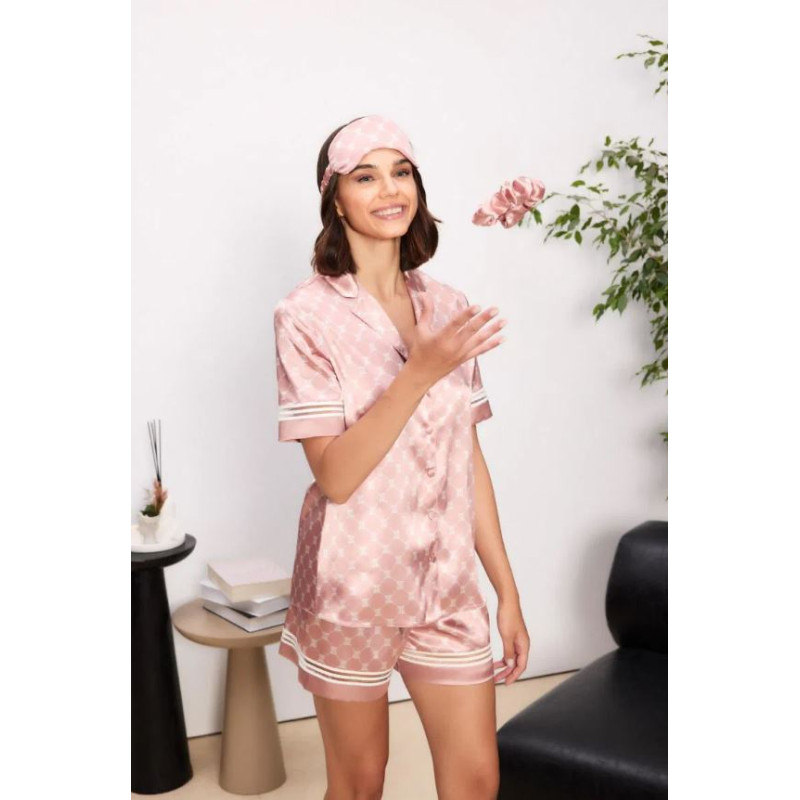 PİERRE CARDİN 1325 SATEN PİJAMA TAKIMI