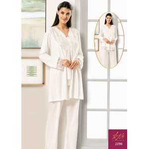 XSES 2190 HAMİLE LOHUSA 3'LÜ PİJAMA TAKIMI