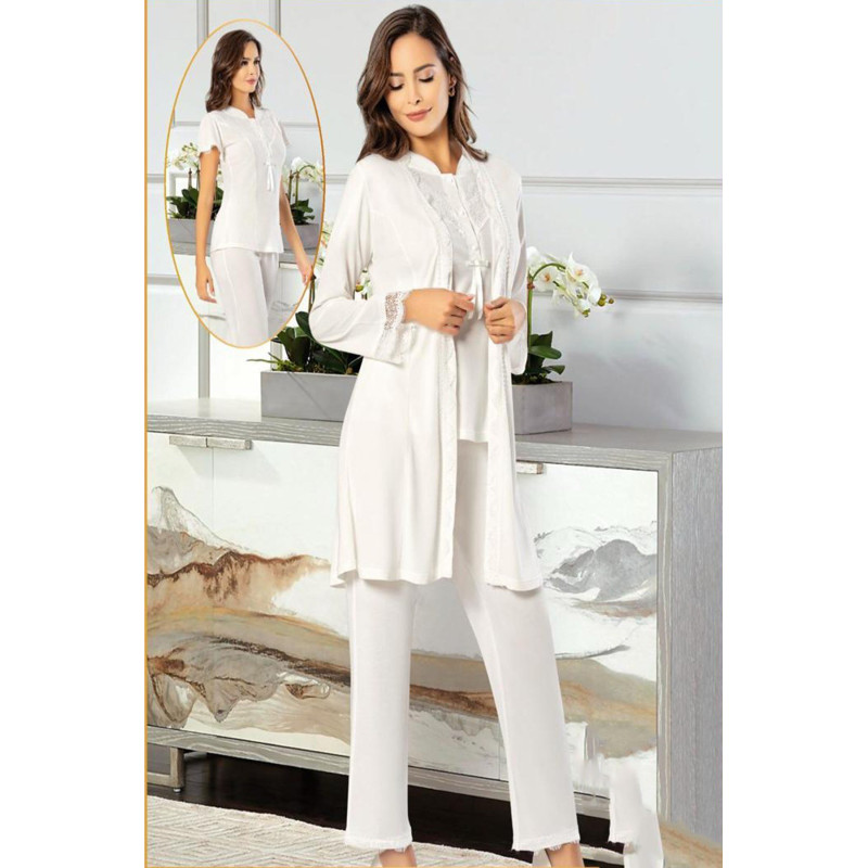 XSES 4750 HAMİLE LOHUSA 3'LÜ PİJAMA TAKIMI