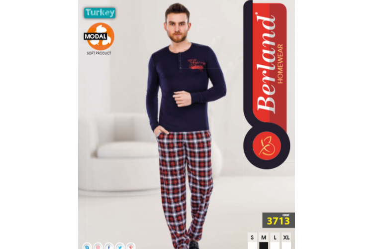 BERLAND 3713 ERKEK UZUN KOLLU TAKIMI