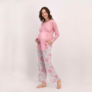 PIERRE CARDIN 8127 HAMİLE LOHUSA PIJAMA TAKIM