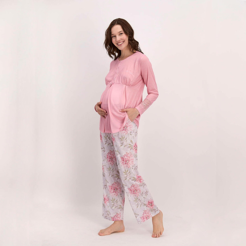PIERRE CARDIN 8127 HAMİLE LOHUSA PIJAMA TAKIM