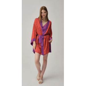 Pierre Cardin Vegan Ipek Saten Kadın Gecelik Sabahlık Takımı - Lx.25221 Violet