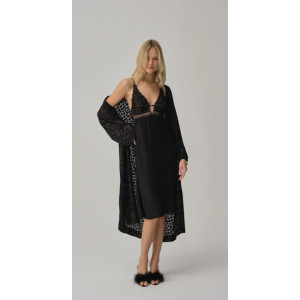 Pierre Cardin Vegan Ipek Saten Altılı Gelin Çeyiz Takımı - Lx.25261 Black