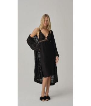 Pierre Cardin Vegan Ipek Saten Altılı Gelin Çeyiz Takımı - Lx.25261 Black