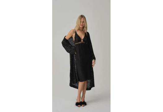 Pierre Cardin Vegan Ipek Saten Altılı Gelin Çeyiz Takımı - Lx.25261 Black