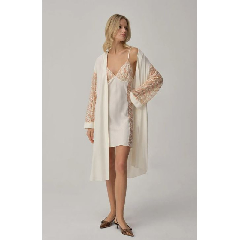 Pierre Cardin İpek Saten Altılı Gelin Çeyiz Takımı - LX.25263 Ivory