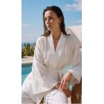 Pierre Cardin  26238 Pierre Cardin Kimonolu Viscose Kadın Pijama Takımı - LX.26238 Ivory
