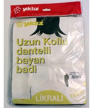 YILDIZ 2301 UZUN KOLLU DANTELLİ BODY