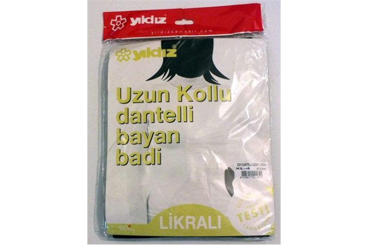 YILDIZ 2301 UZUN KOLLU DANTELLİ BODY