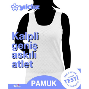 YILDIZ 2255 KALPLİ DANTELLİ ATLET