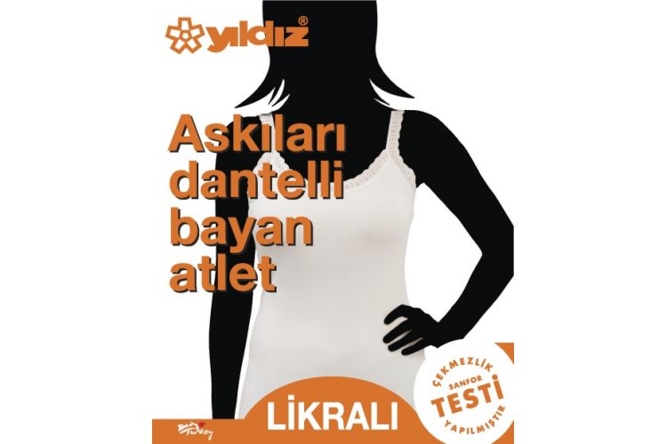 YILDIZ 2280 ASKILARI DANTELLİ ATLET