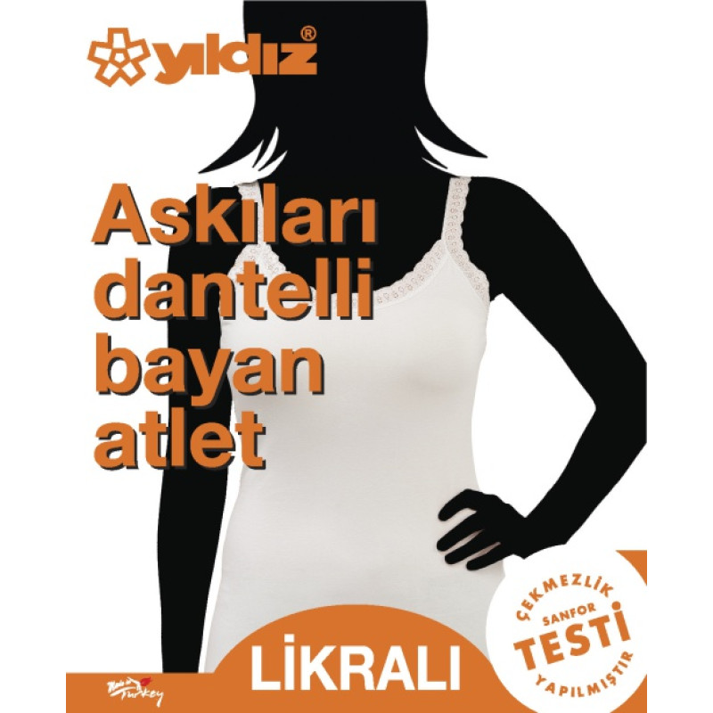 YILDIZ 2280 ASKILARI DANTELLİ ATLET