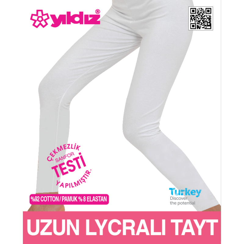 YILDIZ 3645 BAYAN LİKRALI UZUN TAYT