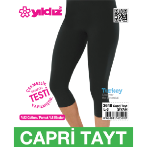 YILDIZ 3648 BAYAN CAPRİ TAYT