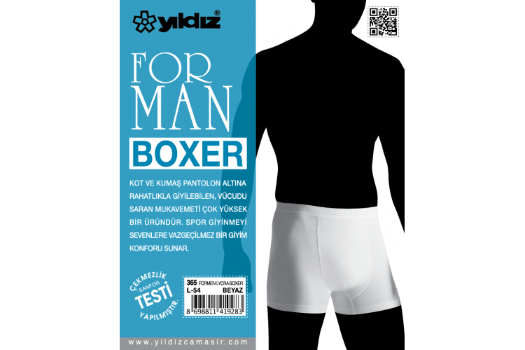 YILDIZ 365 FORMEN LYCRA BOXER