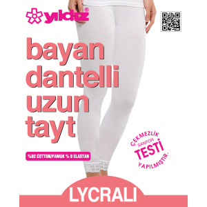 YILDIZ 3660 BAYAN DANTELLİ UZUN TAYT