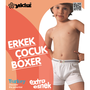 YILDIZ 400 ÇOCUK LİKRALI BOXER