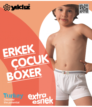 YILDIZ 400 ÇOCUK LİKRALI BOXER