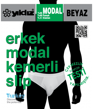 YILDIZ 65 ERKEK MODAL KEMERLİ SLİP