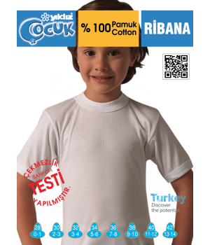 YILDIZ 56 GARSON RİBANA DOKTOR YAKA ATLET
