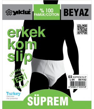 YILDIZ 03 ERKEK KOM SLİP