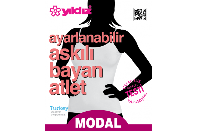 YILDIZ 2185 AYARLANABİLİR ASKILI BAYAN ATLET